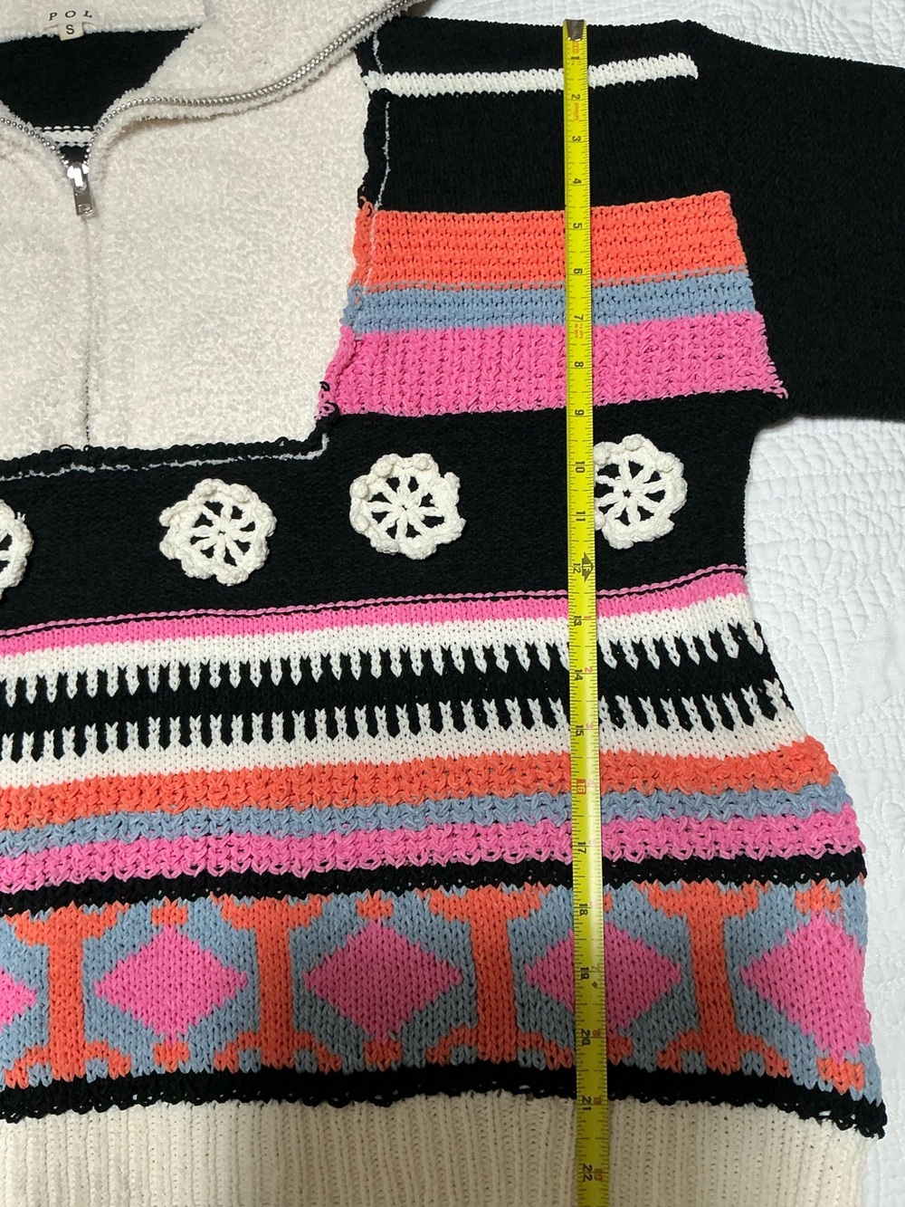 Opal Patterned Pullover by POL Small - Picture 12 of 16